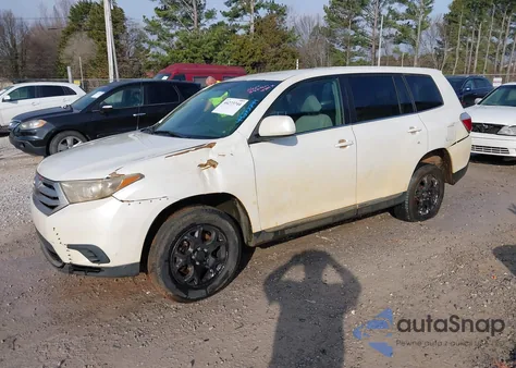 2012 Toyota Highlander z USA, uszkodzony, nr VIN 5TDZA3EH0CS028998